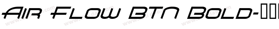 Air Flow BTN Bold字体转换